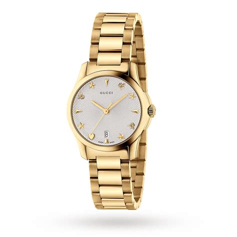 gucci g watch ladies gouden wijzers|gucci gold pvd watch.